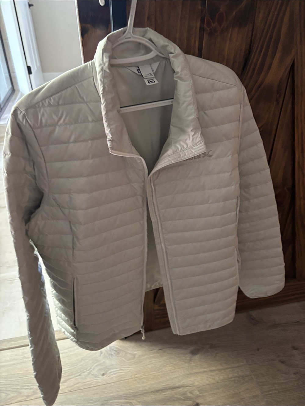 Eddie Bauer Lightweight Quilted Puffer Jacket in Light Taupe